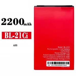電池 BL-21Ci 適用於 ITEL A33
