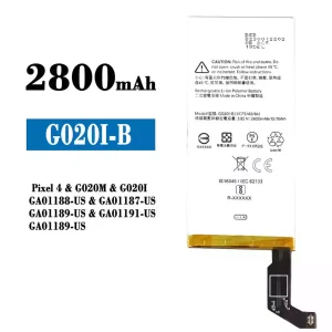 電池 G020I-B 適用於 Google Pixel 4