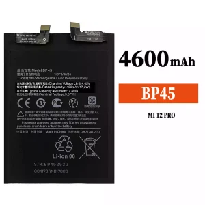 電池 BP45 適用於 Xiaomi MI 12 Pro