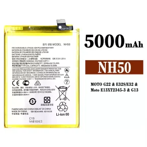 電池 NH50 適用於 Motorola MOTO G22 / E32S / E32 / E13 / G13 / K15+