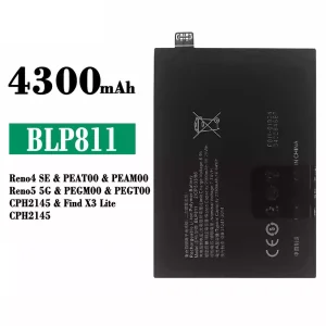 電池 BLP811 適用於 OPPO Reno 4 SE / Reno 5 5G / Find X3 Lite