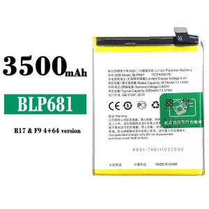 電池 BLP681 適用於 OPPO R17 / F9 4+64 version