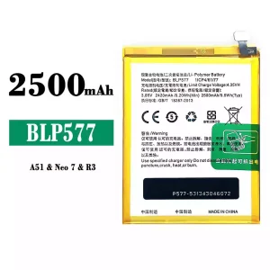 電池 BLP577 適用於 OPPO A51/Neo 7 R3