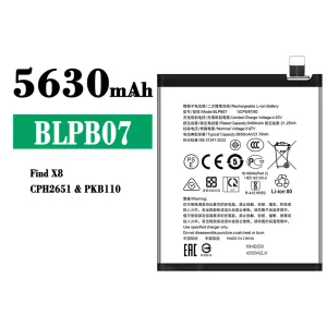 電池 BLPB07 適用於 OPPO Find X8