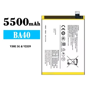 電池 BA40 適用於 VIVO V30E 5G