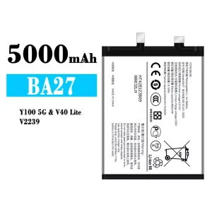 電池 BA27 適用於 VIVO Y100 5G/V40 Lite