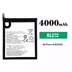 電池 BL272 適用於 Lenovo K6 Power