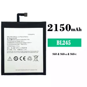 電池 BL245 適用於 Lenovo S60/S60-a/S60-t