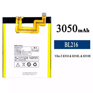 電池 BL216 適用於 Lenovo VIBE Z K910/K910L/K910E