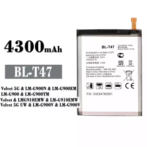 電池 BL-T47 適用於 LG Velvet 5G