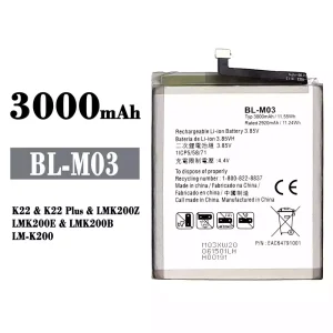 電池 BL-M03 適用於 LG K22 / K22 Plus
