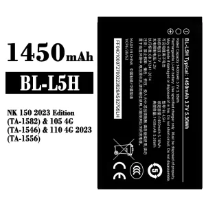 電池 BL-L5H 適用於 Nokia NK 150 2023 Edition