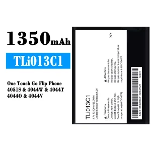 電池 TLi013C1 適用於 Alcatel One Touch Go Flip Phone 4051S/4044W/4044T/4044O/4044V