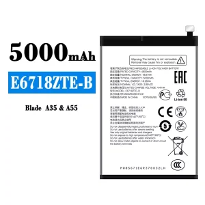 電池 E6718ZTE-B 適用於 ZTE BLADE A35/A55