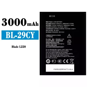 電池 BL-29CY 適用於 ZTE Blade L220