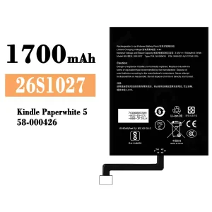 電池 26S1027 適用於 Amazon Kindle Paperwhite 5