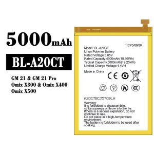 電池 BL-A20CT 適用於 General Mobile GM 21/GM 21 Pro/Omix X300/Omix X400/Omix X500
