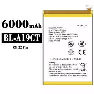 電池 BL-A19CT 適用於 General Mobile GM 22 Plus