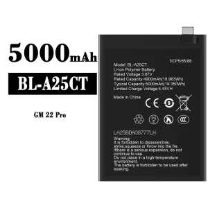電池 BL-A25CT 適用於 General Mobile GM 22 Pro