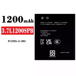 電池 3.7L1200SPB 適用於 Texas Instruments P11P35-11-N01