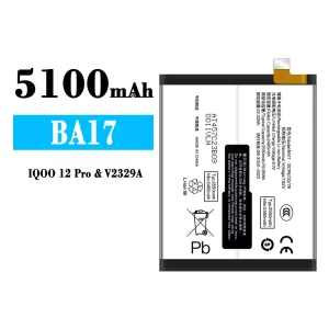 電池 BA17 適用於 IQOO 12 Pro/V2329A