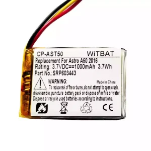 耳機電池適用於 Astro A50,Astro A20,Astro A38,HyperX Cloud Core Wireless