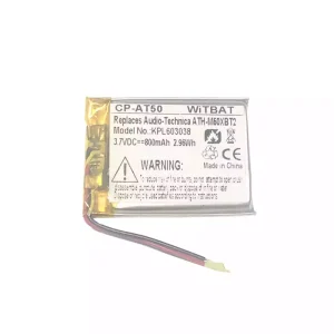 耳機電池適用於 Audio-Technica ATH-M50XBT2,ATHM50XBT,ATH-DSR9BT,ATH-DSR7BT,ATH-SR6BT,ATH-SR5BT,SR5BTBK,SR5BTWH,ATH-AR3BT