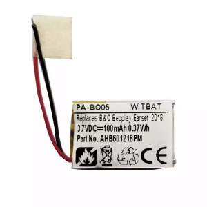 耳機電池適用於 B&O Beoplay Earset 2018,Jabra Talk 15 SE,AHB601218PM