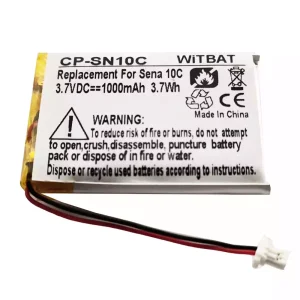 耳機電池適用於 Sena 10C 10C Pro Motorcycle Bluetooth Headset Camera