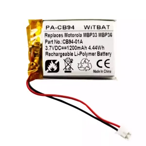 音箱電池適用於 Motorola Sonic Play 100,MBP33,MBP36,CB94-01A