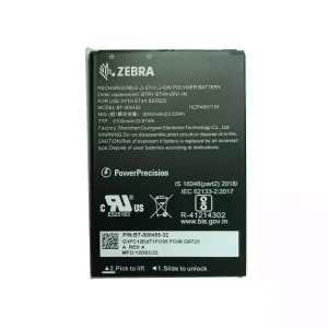 高品質電池 ZEBRA BT-000455 BTRY-ET4X-8IN1-IN