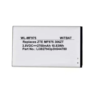 高品質電池 ZTE 303ZT,305ZT,306ZT,MF975,MF975S,MF975U,Li3827t43p3h544780