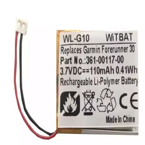 高品質電池 Garmin Approach S40,Forerunner 30,361-00117-00