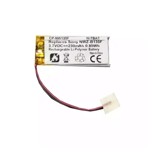 高品質電池 SONY Walkman NWZ-B133F,NWZ-B135,NWZ-B142F,NWZ-152F,NWZ-B162F,NWZ-B172F,NWZ-B173F,NWZ-B183F